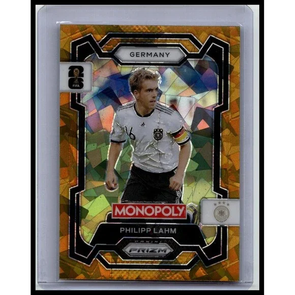 2026 Panini Prizm Monopoly Cup Philipp Lahm #61 Germany Gold Cracked Ice Prizms