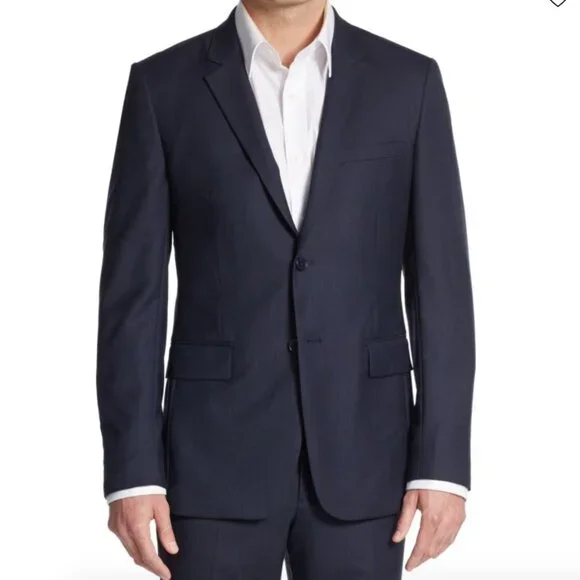 Theory Dark Gray Regular-Fit Xylo NP Wool Sportcoat - Size 40R