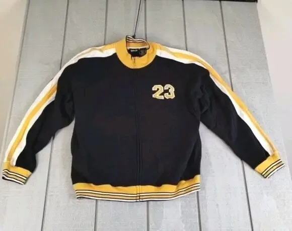 VOIT Vintage Track Suit Top Jacket - Size XXL - Dark Blue and Yellow - #23