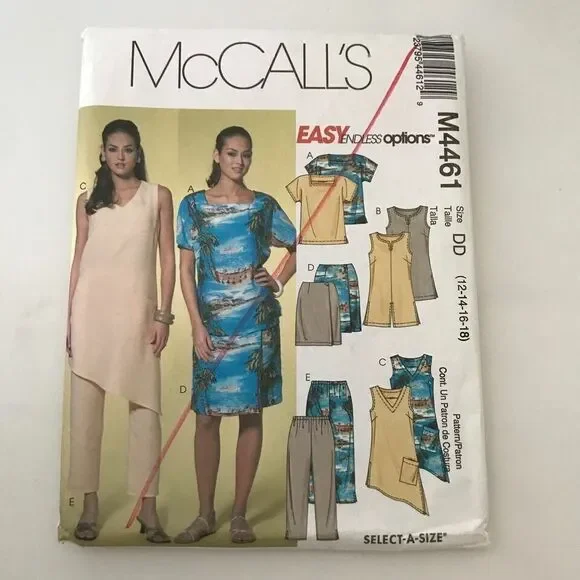 #M4461 McCalls womens dress skirt pants top sewing pattern