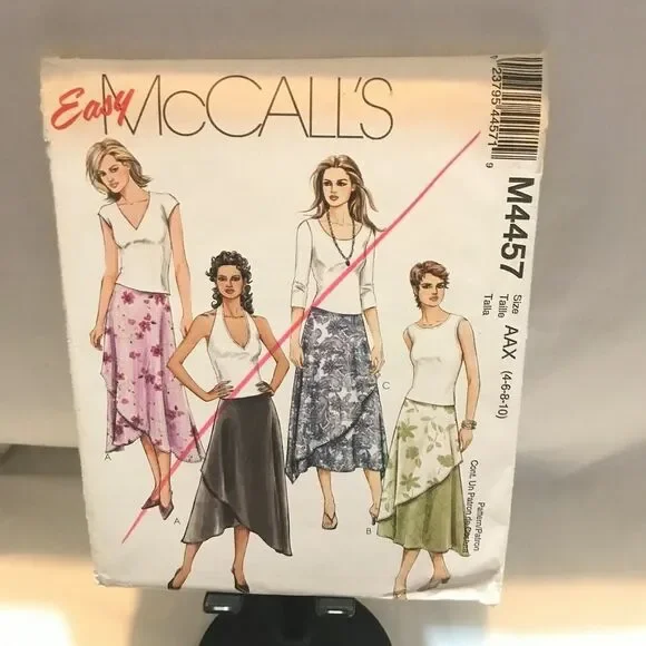 #M4457 McCalls skirt sewing pattern size 4-10