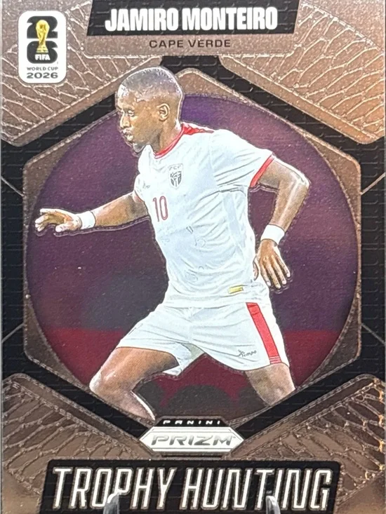 Panini Prizm Trophy Hunting  Jamiro Monteiro Soccer Card