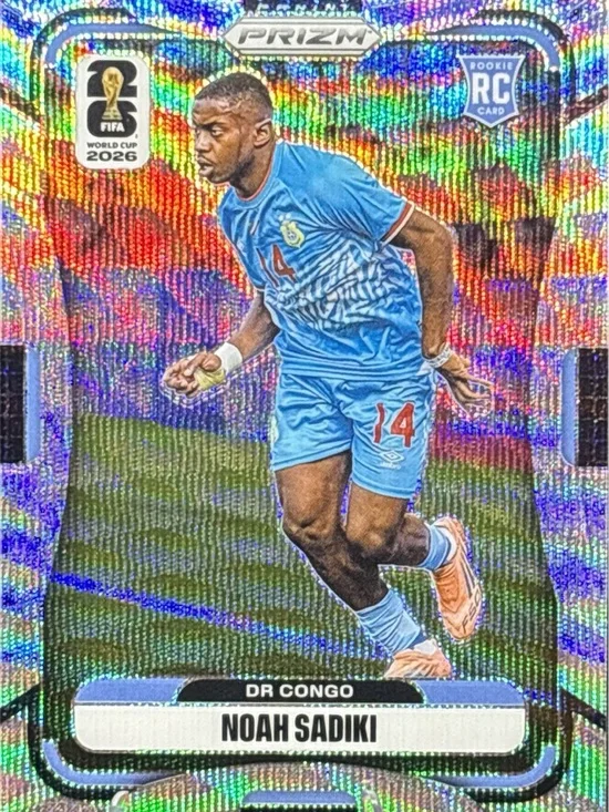 Panini Prizm Noah Sadiki Silver Prizm Soccer Rookie Card
