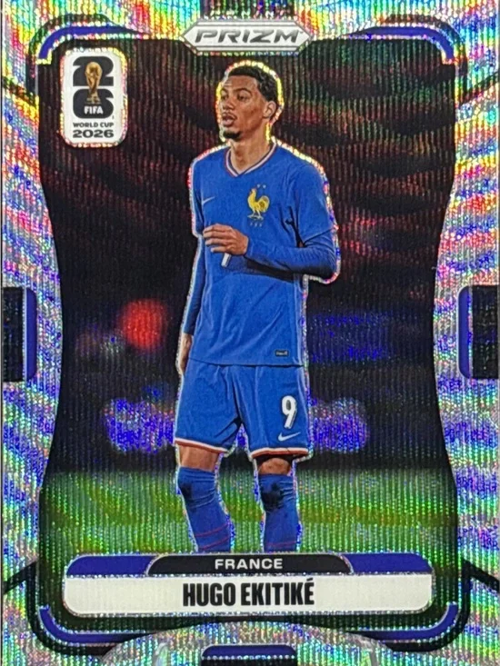 Panini Prizm France Hugo Ekitiké  Soccer Trading Card - Silver Prizm