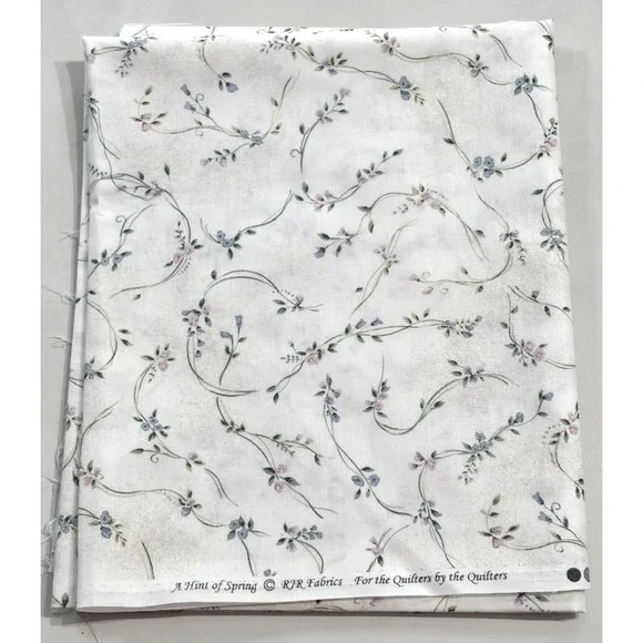 RJR Fabrics A Hint of Spring Floral Vine Cotton Quilting Fabric 1 Yard 45x36