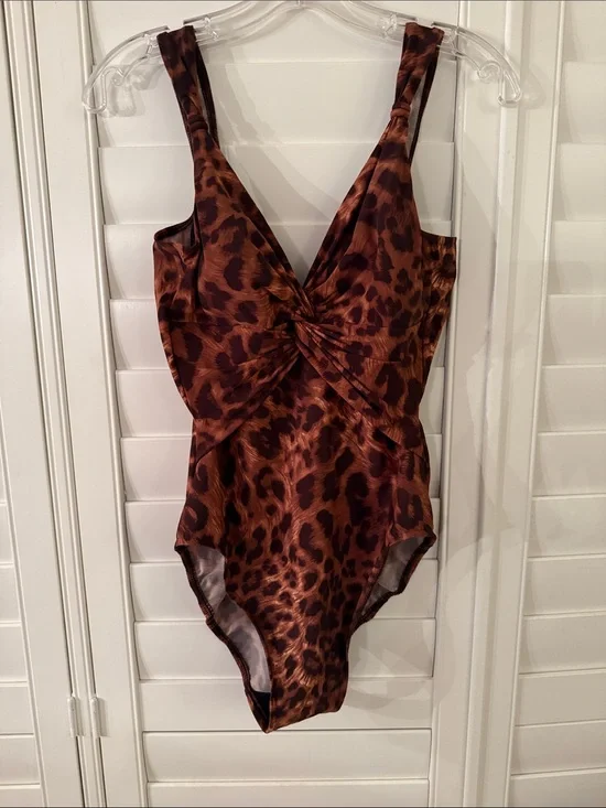 Miracle Suit Leopard Print One-Piece Swimsuit