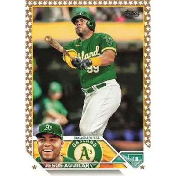 2023 Topps Gold Star Gold Star Jesus Aguilar #554 Oakland Athletics