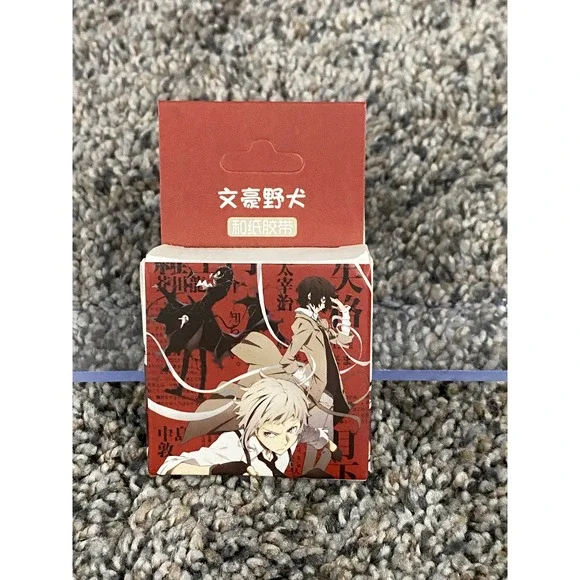 Washi Tape Bungo Stray Dogs Unisex Red New Anime Stationery One Size