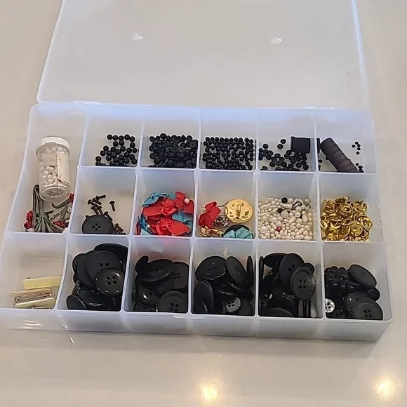 Craft box and random craft beads included