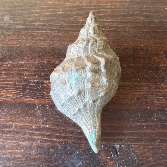 Paperweight Copper Seashell 6.9oz Sea Shell Art Piece Figure 63% Copper 34% Zinc