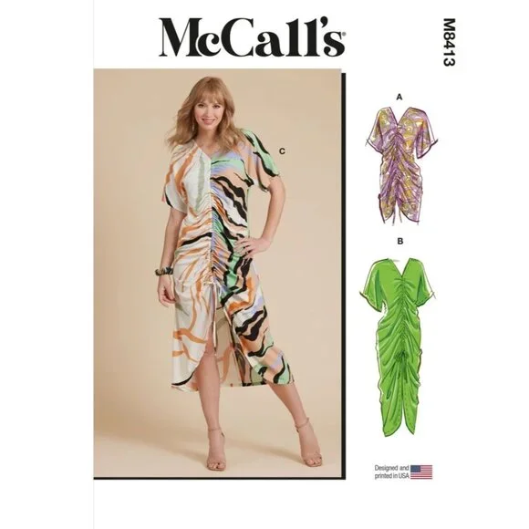 McCalls‎ Sewing Pattern M8413 R11883 Dress Cafton Miss Size 18-26