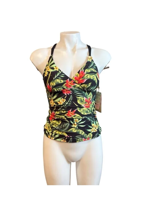 Women's Calia Tankini Top, XS, Multicolor palm print sw24