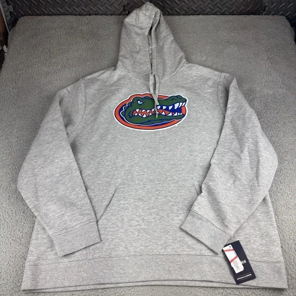 Fanatics Florida Gators Pullover Hoodie Men's 3XL Drawstrings Kangaroo Gray NWT