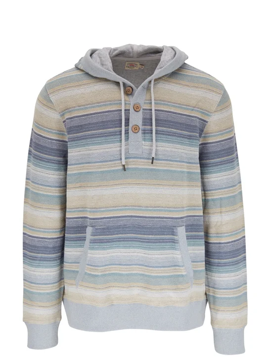 Faherty Campfire Shoreline Hoodie Men’s Pullover Tribal Beachy Surf Pockets Xs