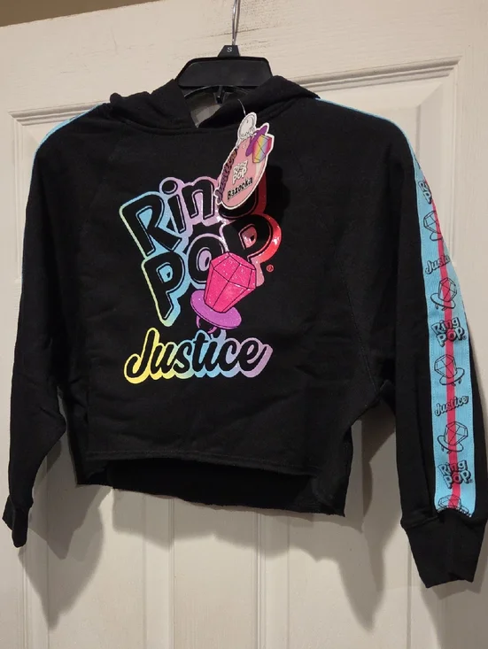 JUSTICE CROP HOODIE