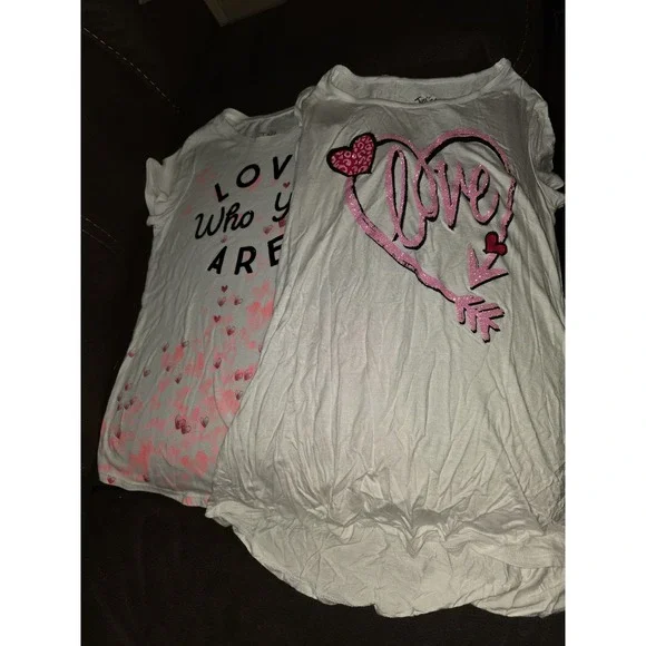 Justice valentine's day love heart tops‎ size 12 love who you are