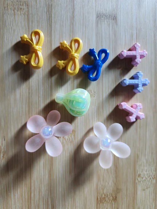 3d Arcylic Focal Beads