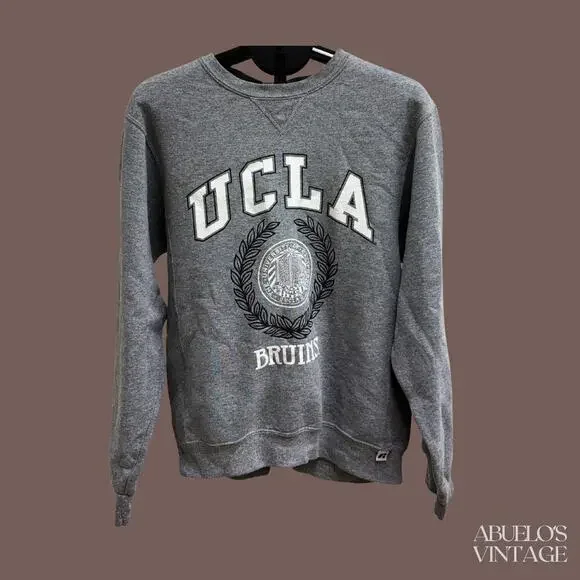 Russell Athletic UCLA Crewneck Sweatshirt | Gray Graphic | Size S | Vintage