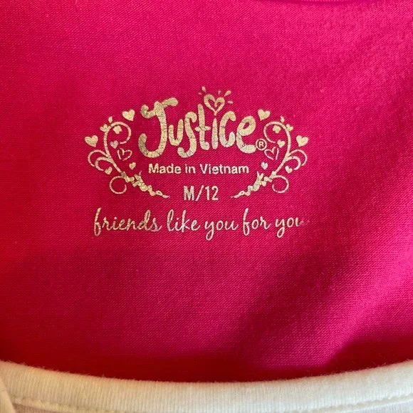 Justice Girls Pink Short Sleeve Dress Tiered Layers Tie Back Bow Size 12 M