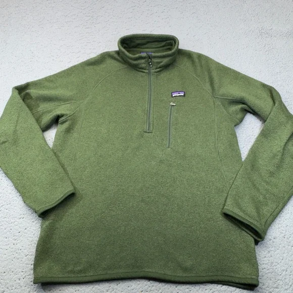 Patagonia Better Sweater 1/4 Zip Mens Medium Green Fleece Pullover Gorpcore