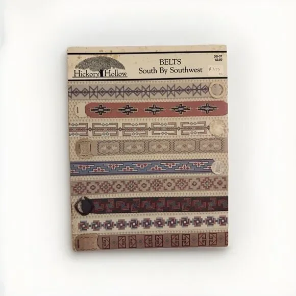 Hickory Hollow Belts Cross Stitch Leaflet South by Southwest DS-37 1988 Vintage