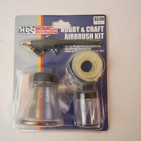 Air Brush Set Hobby/ Craft Adjustable 3/4