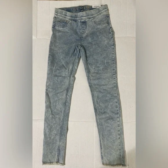 Justice Girls Mid Rise Jean pull on- Size 14