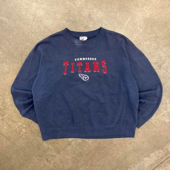 Vintage Tennessee Titans NFL Lee Sport Crewneck Sweatshirt 90s Size XL