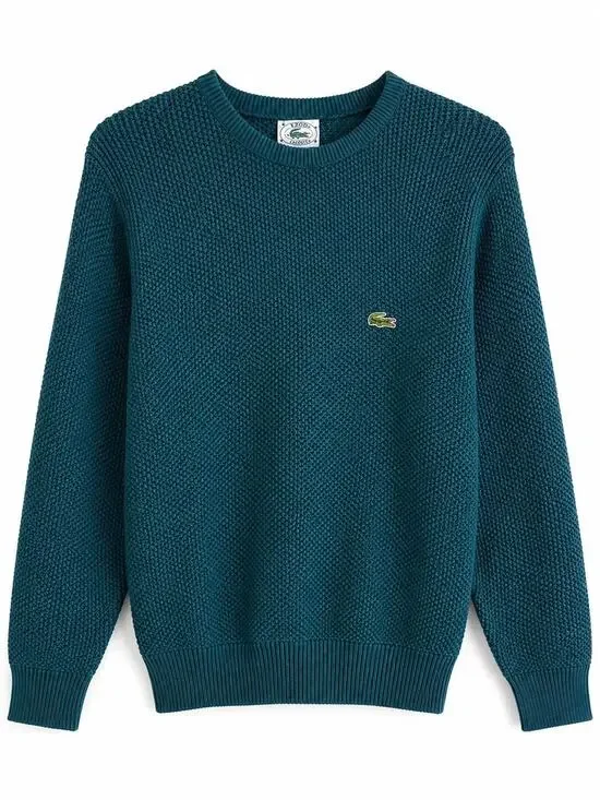 IZOD Lacoste vintage knit sweater, 100% cotton, mens size S