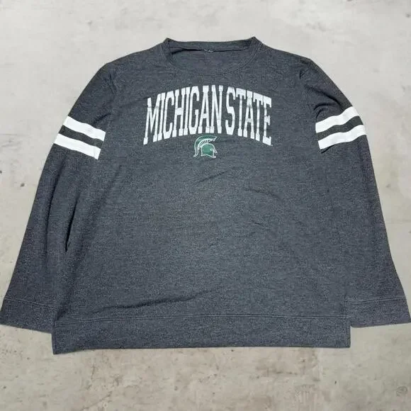 Michigan State Spartans Womens Sweatshirt Crewneck XL 2X