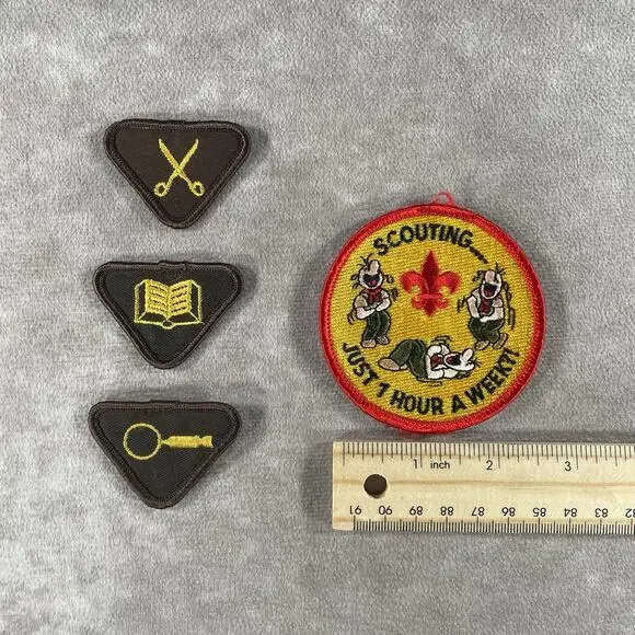 90s Vintage Boy Girl Scout Patch Lot Funny Humor Collectibles