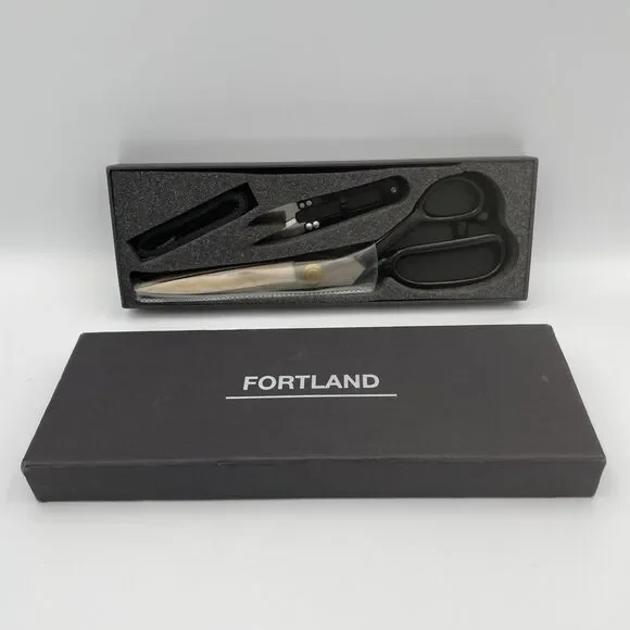 Fortland 3pc Right-Handed Sewing Scissors 10 Inch Kit Fabric Dressmaking Shears
