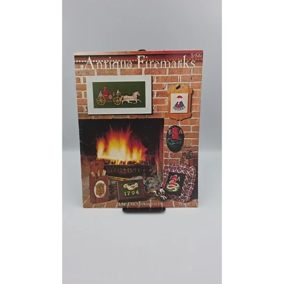 Antique Firemarks Book II Cross Stitch Pattern Booklet 1981