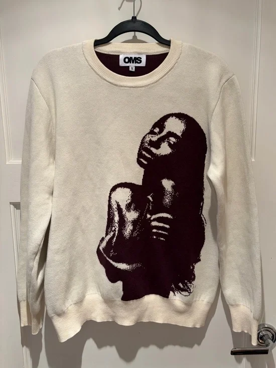 Sade Cream “Lovers” Knit Sweater