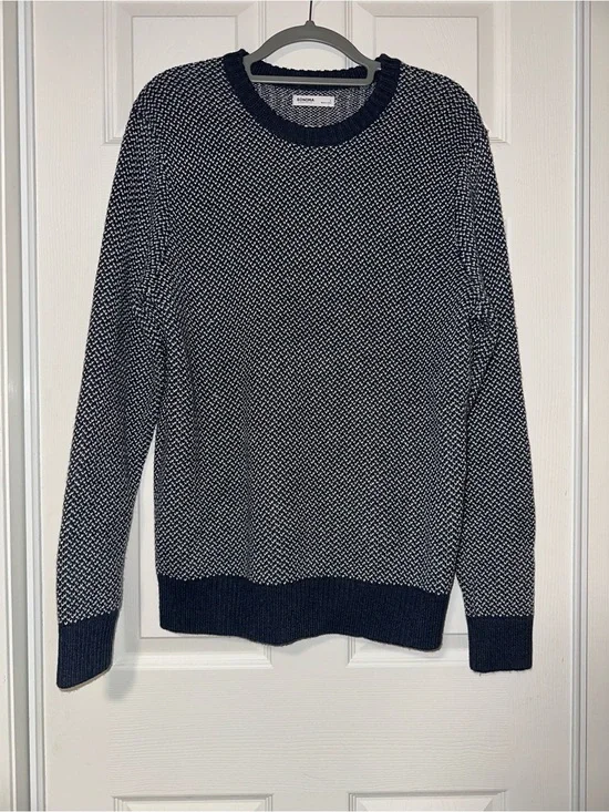 Sonoma “Navy Birds” Knit Crewneck Sweater