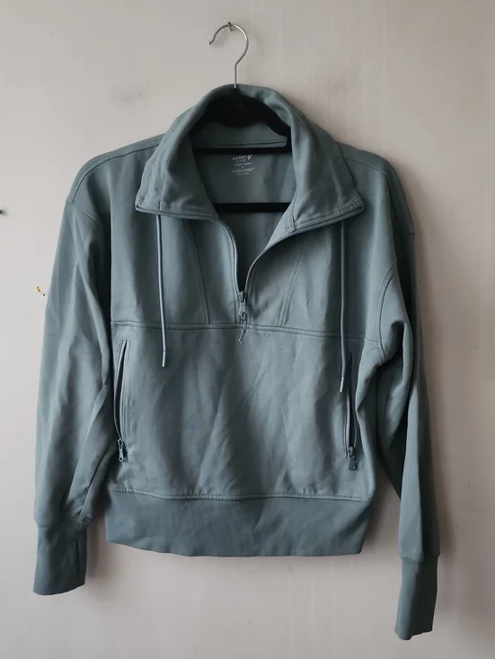 Old Navy Men's Half-Zip Pullover Hoodie — Sage Green
