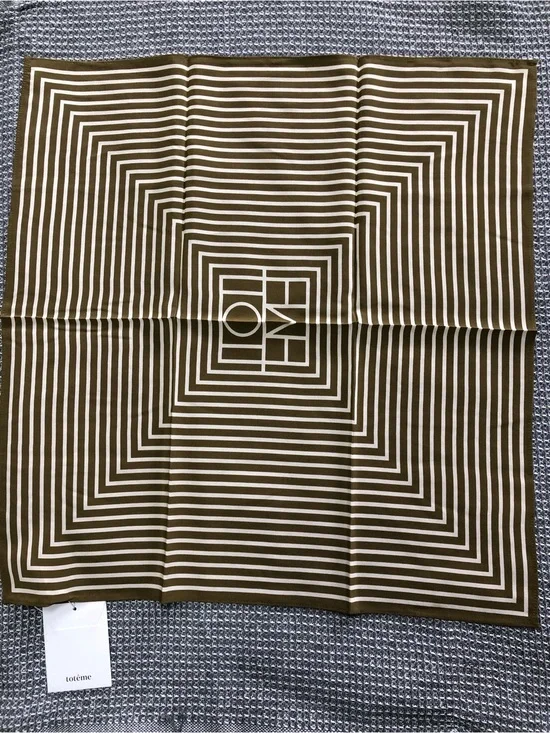 Toteme Geometric Silk Scarf