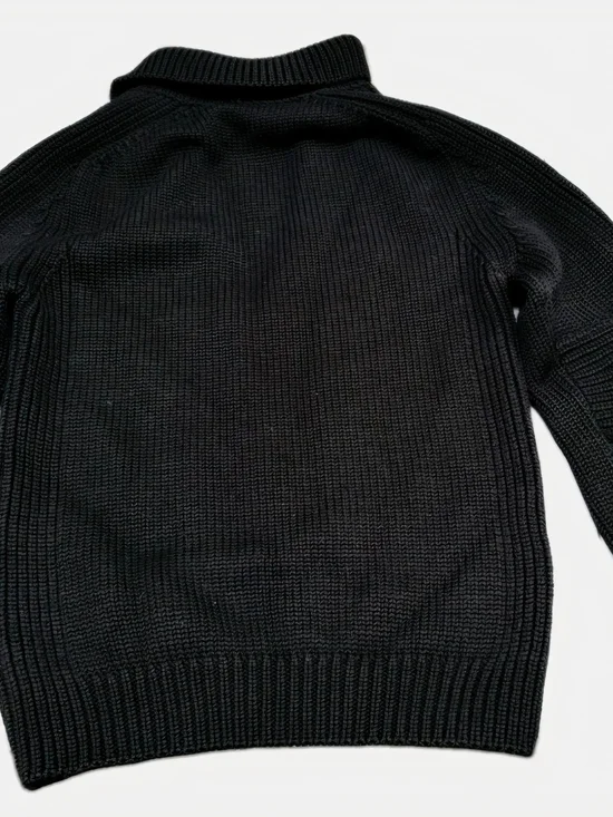 Yves Saint Laurent Rive Gauche Men's Merino Pullover Collared Vintage Sweater |S