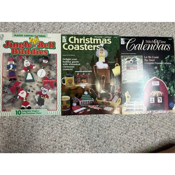 Vintage Christmas Craft‎ Patterns Jingle Bell Buddies Coasters Calendars