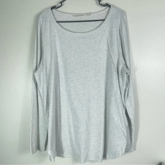Soft Surroundings Braided detail Long Sleeve Blouse