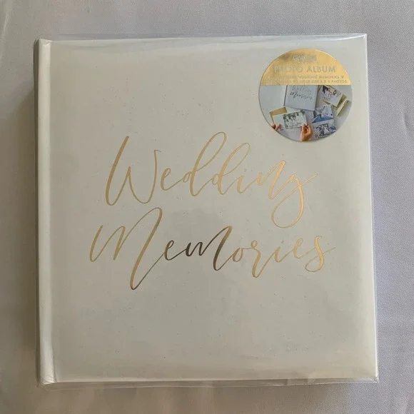 White and Gold Wedding‎ Memories  Photo Album 200 4x6