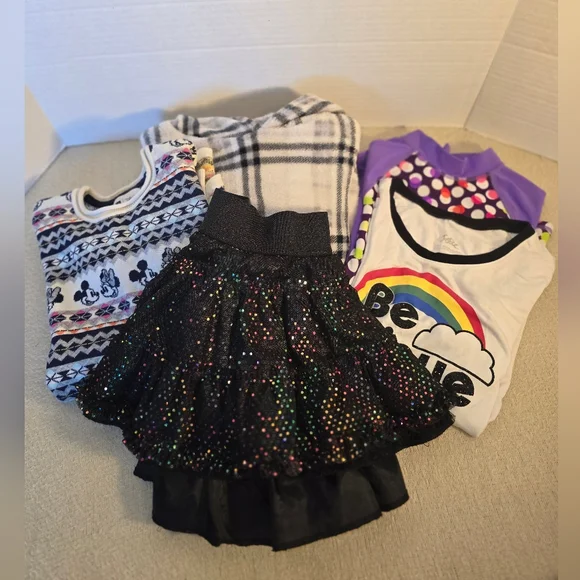 Bundle of 5 Justice/Assorted Girl's clothes size 10/12