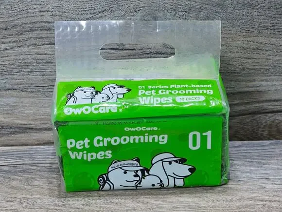 OwOCare 01 series plant based pet grooming wipes