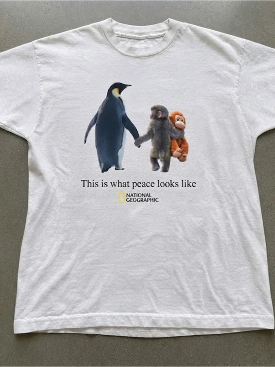 National Geographic This Is What Peace Looks Like Gildan T-Shirt
