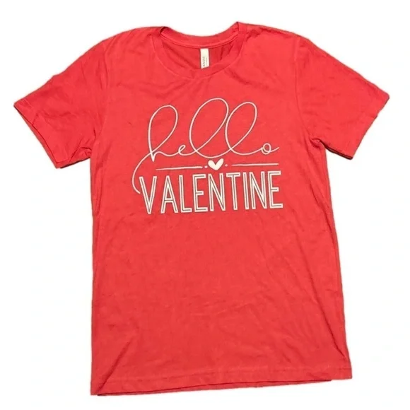HELLO Valentine tee Size Medium