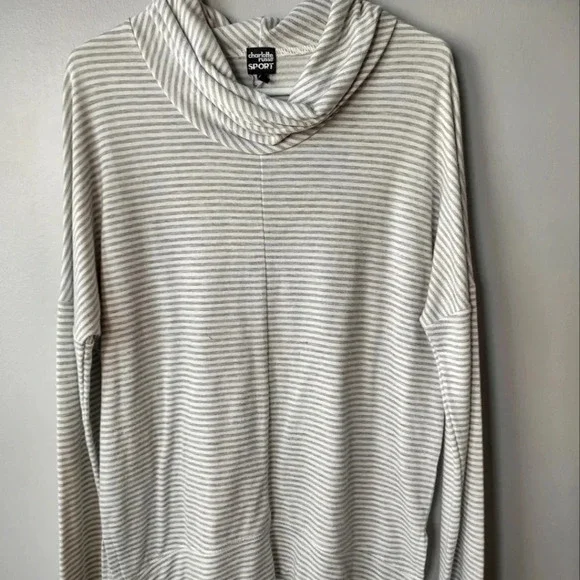 Charlotte Russe Sport oversized cowl neck long sleeve size S