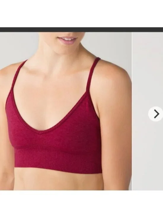 Lululemon Ebb To Street Bra Heathered Bumble Berry