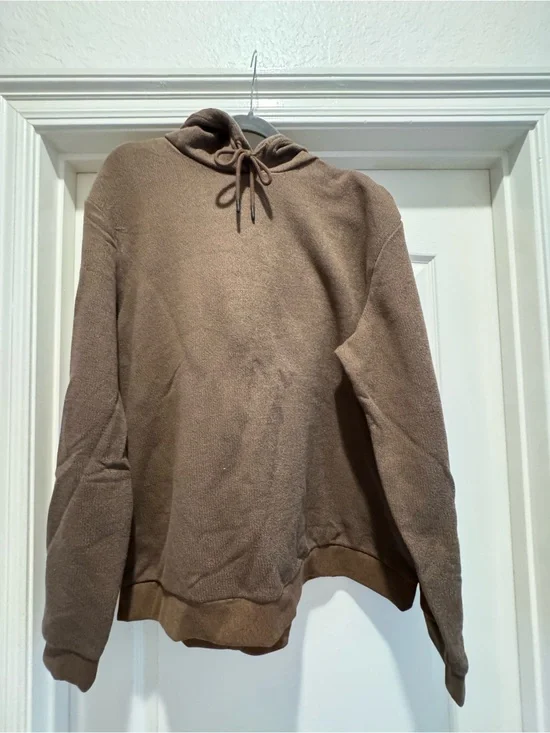 Goodfellow & Co Sz XXL Brown Crewneck Hooded Sweater NWT