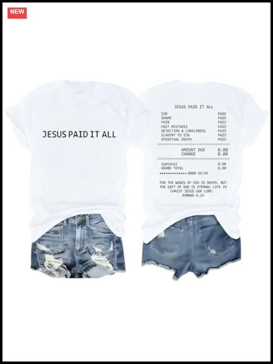 Christian Faith God Shirts for Women Jesus Bible Verse Tee Religious Vintage