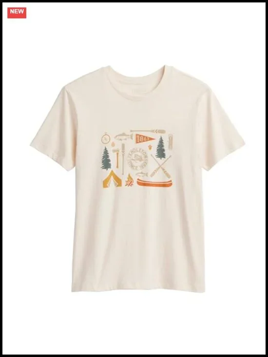 Women's Cotton Graphic Tee - Vintage Western Style